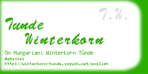 tunde winterkorn business card